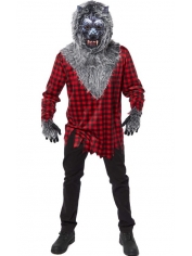 Hungry Howler Wolf Costume - Adult Men Halloween Costumes
